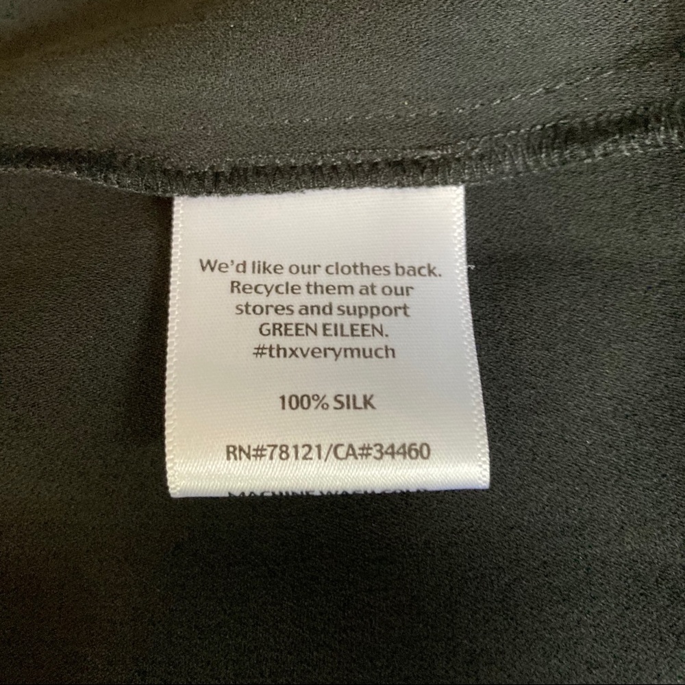 Eileen Fisher pleated silk slip dress - Picture 9 of 10